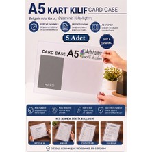 ArtMaster A5 Afiş Muhafaza Kabı 5 Adet 15X21 cm Menü Belge Saklama Kabı Şeffaf Kaliteli Plastik Dosya Belge Saklama