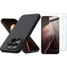 Coolacs Xiaomi Mi 15T Pro Uyumlu Içi Kadife Lansman Kılıf ve Şeffaf Temperli Cam Ekran Koruyucu