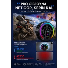 Azurtech Soğutucu Fan Aı Akıllı Soğutma Rgb Işıklı Manyetik Klipsli Dijital Ekranlı Oyun Soğutucusu