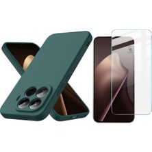 Coolacs Xiaomi Mi 15T Pro Uyumlu Içi Kadife Lansman Kılıf ve Şeffaf Temperli Cam Ekran Koruyucu
