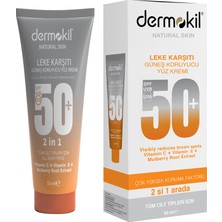 Dermokil Leke Karşıtı Güneş Koruyucu Yüz Kremi Spf 50+ 50 ml 2 Adet