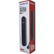 MiraLive Termal Akım Korumalı 4lü Priz 3xusb 2mt Anahtarlı Uzatma Kablo Siyah 10A - 2500W (4887)