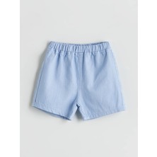 Lcw Baby Indigo Beli Lastikli Erkek Bebek Jean Şort