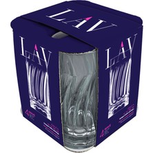 Lav Wave Meşrubat Bardağı 390 cc 4'lü 3 Adet