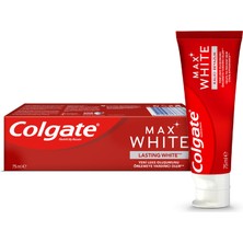 Colgate Max White Kalıcı Beyazlatıcı Diş Macunu 75 ml Kalıcı Beyazlık ve Temizlik Özelliği