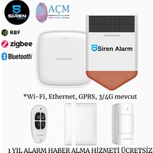 Roombanker Kablosuz Home Security Hub (Station) Alarm Seti Kit 3 ( Sirenli )