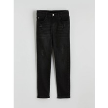 LC Waikiki Lcw Kids Siyah Erkek Çocuk Süper Skinny Fit Jean Pantolon