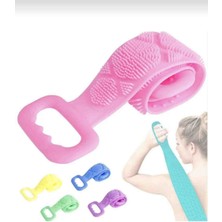 Nisibis Home Banyo Sırt Kesesi Silikonlu Çift Taraflı 70 cm Duş Lifi