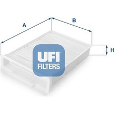 Ufi Almparca Polen Filtresi Peugeot P107 05- Citroen C1 05- Toyota Aygo 05-