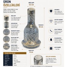 JOVO Nargile Kesme Cam Şişe