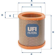 Ufi Almparca Ha Filtresi P106-PARTNER-BERLINGO 96- -Saxo 96-03 - Xsara 97-05 1.1i-1.4i