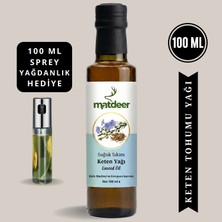 Matdeer 100 ml Keten Tohumu Yağı Soğuk Sıkım - %100 Saf ve Doğal