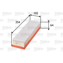 Valeo Almparca Ha Filtresi Süngerli Peugeot P206 98-12 P307 03-07 Citroen C4 04- 1.4 16V Tu3