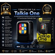 Azurtech Talkie One Aı Dokunmatik Ekranlı Kablosuz Kulaklık – Akıllı Şarj Kutulu Bluetooth 5.4 Tws