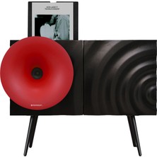 Fennessy Kresling I7S Kırmızı Bluetooth Hoparlörlü 100W Hi-Fi Pikap, Plakçalar