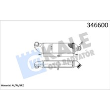 Kale Almparca Turbo Radyatörü Ford Transit 01- 2.0 Tdci Önden Çeker