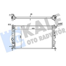 Kale Almparca Su Radyatörü Opel Vectra B 1.6i 2.0i 1.6 1.8 2.0 2.2 16V 95-02 At Ac Brazing 609X368X26 1300221-1300240-24402888-52464524-1300159-52479101-52484607-52464573-52479099-1300182-52488059