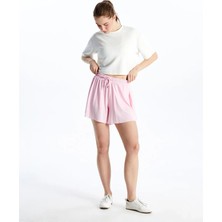 LC Waikiki Xsıde Actıve Pembe Beli Lastikli Kadın Spor Şort