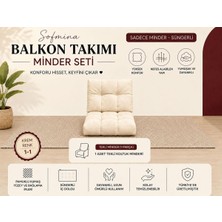 Sofmina Tekli Koltuk 1-1 Minderi Balkon Bahçe Teras Kafe Minderi