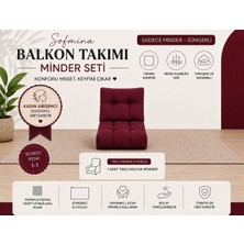 Sofmina Tekli Koltuk 1-1 Minderi Balkon Bahçe Teras Kafe Minderi