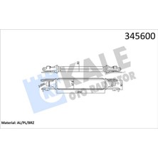 Kale Almparca Turbo Radyatörü Intercooler Corsa D Al/pl/brz 450X97X52