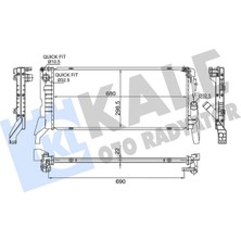 Kale Almparca Motor Su Radyatoru Bmw B37 B47 F45 F46 F48 . Mini F54 F55 F56 F57 F60
