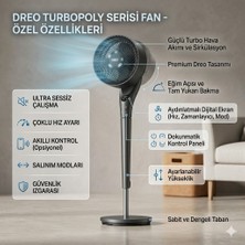 Dreo Turbopoly 154 Güçlü Hava Akımlı Yüksek Performanslı Sessiz Siyah Vantilatör
