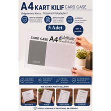 ArtMaster A4 Afiş Muhafaza Kabı 5 Adet 21X29.7 cm Menü Belge Saklama Kabı Şeffaf Kaliteli Plastik Dosya Belge Saklama
