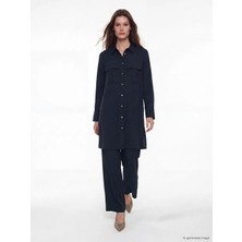 Lcw Modest Lacivert Beli Lastikli Modal Karışımlı Kadın Pantolon