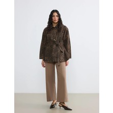 Lcw Modest Bej Yüksek Bel Wideleg Kadın Jean Pantolon