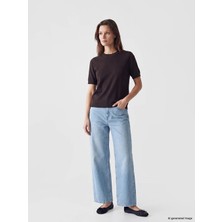 Lcw Modest Indigo Barrel Fit Kadın Jean Pantolon