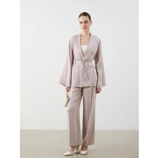 Lcw Modest Pembe Loose Fit Kadın Pantolon