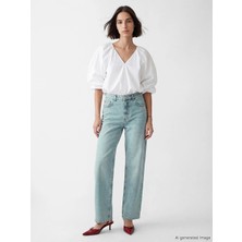 LC Waikiki Lcw Jeans Indigo Straight Fit Kadın Jean Pantolon