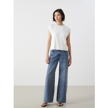LC Waikiki Lcw Jeans Indigo Baggy Fit Kadın Jean Pantolon