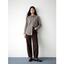 Lcw Modest Kahverengi Barrel Fit Kadın Jean Pantolon