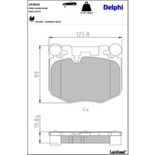 Delphi Almparca Fren Balatasi On Bmw G42 G20 G21 G22 G23 G26 G05 G1 G06 G07 G29