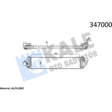 Kale Almparca Turbo Radyatörü Ford Kuga-Mondeo-Smax Volvo S60-S80-V60-V70 07- 2.0 Tdci Volvo S80 Ii S60 V70 Iii 1.6drvie 2.0tdi 10-