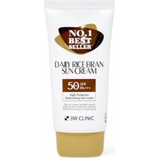 3W CLiNiC Pirinç Kepekli Nemlendirici Güneş Kremi 70ML SPF50+ Pa+++ Daily Rice Bran Sun Cream