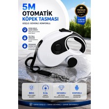 Floria 5 Metre Otomatik Köpek Tasması Güçlü Fren Sistemli Ergonomik Kaymaz Saplı Dayanıklı Gezdirme Tasması