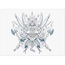 VRC Ticaret G-Bear White Blitz Speed Series 480X400X3 mm E-Sports Gaming Oyuncu Mouse Pad