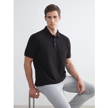 Lcw Vision Siyah Polo Yaka Erkek Tişört