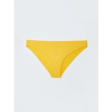 Lcw Eco Sarı Düz Raşel Kumaş Kadın Bikini Alt