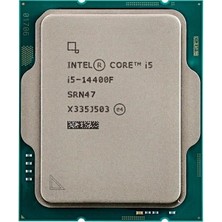 Intel Core I5 14400F 29.5mb 10çekirdekli VGA Yok 1700P 65W Kutusuz+Fansız