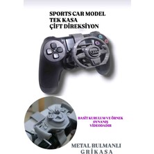 Salıncak Ps4 Dualshock Mini Direksiyon G R I (Sport Car Model) Metal Rulmanlı