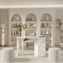 Klubeconcept Hünkâr Mimari Kavisli Ofis Masası Çalışma Masası 150 cm