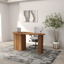 Klubeconcept Bohem %100 Mdf Oval Tasarım Ofis ve Çalışma Masası 150 cm
