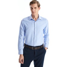 Lcw Busıness Mavi Slim Fit Uzun Kollu Oxford Erkek Gömlek