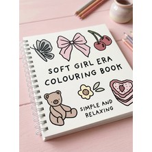 Farcy Soft Girl Era 40 Sayfalık Boyama Kitabı-Kalın Sayfalar ( 21 x 21 cm ) Çocuklar ve Yetişkinler Için Uygun