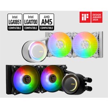MSI Msı Mag Corelıquıd E240 Whıte 240MM Cpu Sıvı Soğutucu (LGA1150/1151/1155/1156/1200/1700/1851/AM4/AM5 Uyumlu)