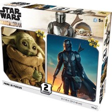 Toyfest Prime 3D Star Wars The Mandalorian Ikili Puzzle 200 Parça